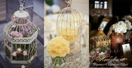 Пташина клітка в весільному декорі - ярмарок майстрів - ручна робота, handmade (прованс) Пташина клітка в весільному декорі - ярмарок майстрів - ручна робота, handmade