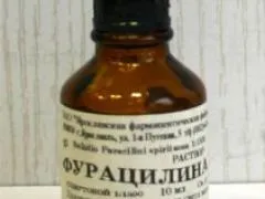 Розчин фурациліну спиртовий та його застосування (спиртовий) Розчин фурациліну спиртовий та його застосування