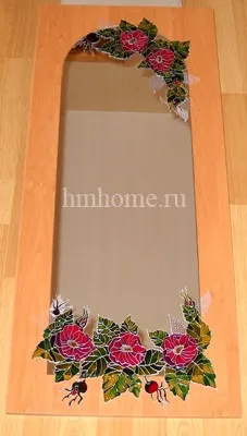 Розпис дзеркала вітражними фарбами - домашній hand-made (розпис) Розпис дзеркала вітражними фарбами - домашній hand-made