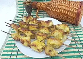 Рецепт шашлик в духовці (шашлику духовці М'ясо) Рецепт шашлик в духовці
