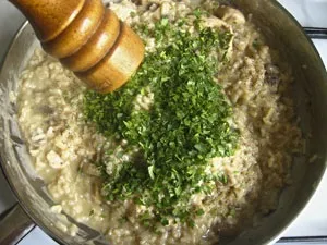 Різотто з куркою і грибами (гриби) Різотто з куркою і грибами