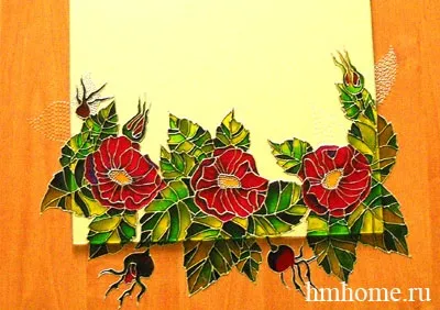 Розпис дзеркала вітражними фарбами - домашній hand-made (вітражними) Розпис дзеркала вітражними фарбами - домашній hand-made