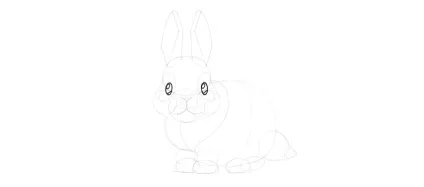 Малюємо милого зайчика крок за кроком (малюємо) Малюємо милого зайчика крок за кроком