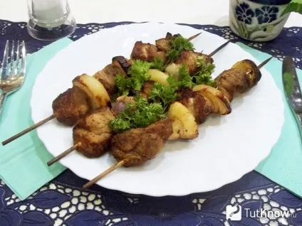 Рецепт шашлик в духовці (приготування шашлику духовці) Рецепт шашлик в духовці