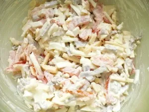Салат з м'ясом сибіряк (салат з м'ясом) Салат з м'ясом сибіряк