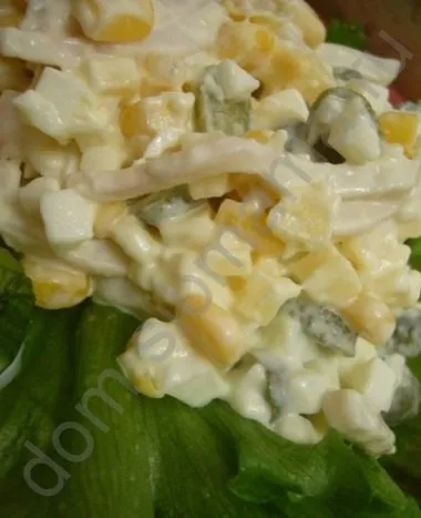 Салати з кальмарами