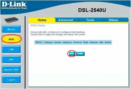 Роутер d link dsl 2500u самостійна настройка (UPnP локальної мережі) Роутер d link dsl 2500u самостійна настройка