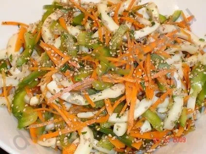 Салати з кальмарами
