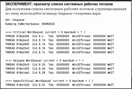 Системні робочі потоки - еннее пристрій windows (гл (системні) Системні робочі потоки - еннее пристрій windows (гл