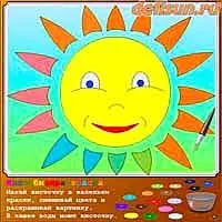 Сонячна риба розфарбування