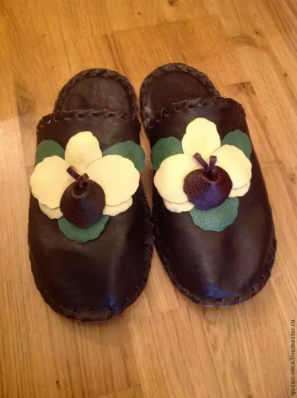 Створення тапочок зі шкіри - ярмарок майстрів - ручна робота, handmade (клей момент) Створення тапочок зі шкіри - ярмарок майстрів - ручна робота, handmade