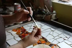 Стіл з мозаїки своїми руками як зробити (мозаїки) Стіл з мозаїки своїми руками як зробити