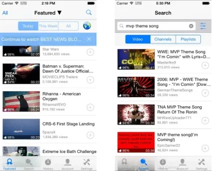 4 Кращих безкоштовних альтернативи додатком youtube для iphone і ipad (youtube) 4 Кращих безкоштовних альтернативи додатком youtube для iphone і ipad