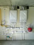 Схеми каскадного підключення опалювальних газових котлів