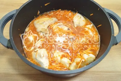 Тушкована курка - рецепт з фото (приготування курки) Тушкована курка - рецепт з фото