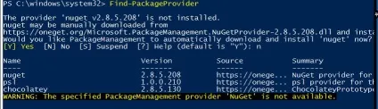 Встановлення програм за допомогою менеджера пакетів powershell, windows для системних адміністраторів