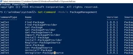 Встановлення програм за допомогою менеджера пакетів powershell, windows для системних адміністраторів