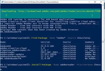 Встановлення програм за допомогою менеджера пакетів powershell, windows для системних адміністраторів