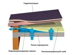 Влаштування вентильованої покрівлі для плоскої і скатної конструкції