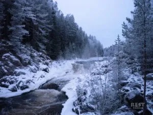 Водоспад Кивач на мапі