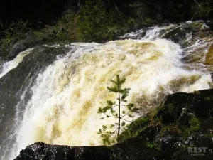 Водоспад Кивач на мапі