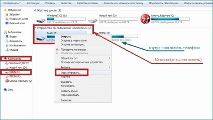 В який формат форматувати флешку для андроїд - ntfs або fat32