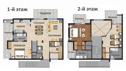 Другий поверх в приватному будинку варіанти планування та дизайну (34 фото) (планування) Другий поверх в приватному будинку варіанти планування та дизайну (34 фото)