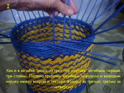 Загинання краю у плетених виробів (загинання) Загинання краю у плетених виробів