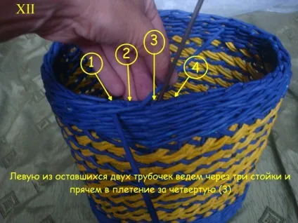 Загинання краю у плетених виробів (загинання) Загинання краю у плетених виробів