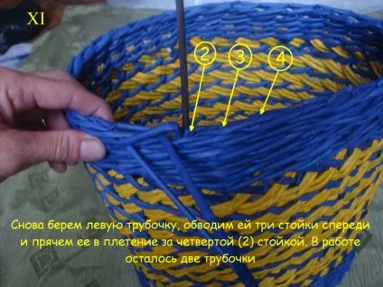 Загинання краю у плетених виробів (загинання) Загинання краю у плетених виробів
