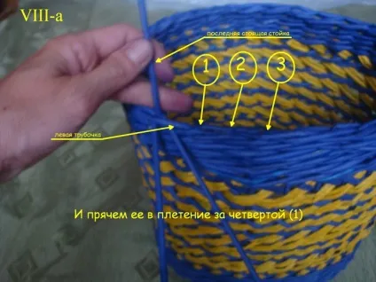 Загинання краю у плетених виробів (загинання) Загинання краю у плетених виробів
