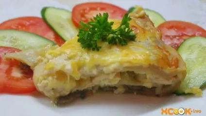 Лазанья з куркою і печерицями - рецепт з фото, як приготувати (куркою) Лазанья з куркою і печерицями - рецепт з фото, як приготувати