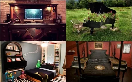 11 Ідей використання старого неробочого фортепіано