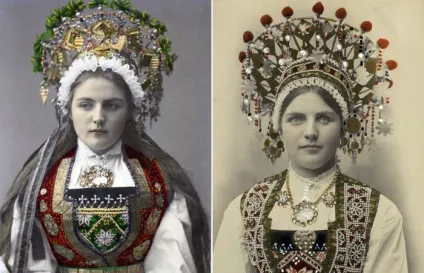 20 Фотографій чарівних норвезьких наречених в національних весільних костюмах