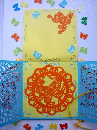 Ажурні листівки-метелики - домашній hand-made (листівки-метелики) Ажурні листівки-метелики - домашній hand-made