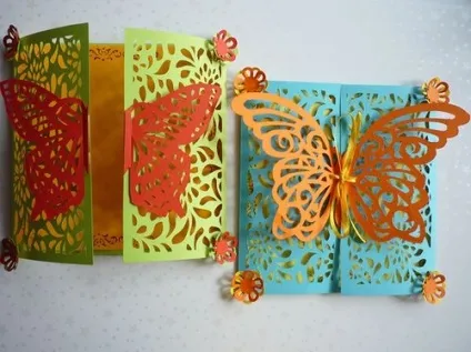 Ажурні листівки-метелики - домашній hand-made (листівки-метелики) Ажурні листівки-метелики - домашній hand-made