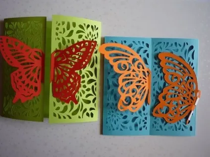 Ажурні листівки-метелики - домашній hand-made (листівки-метелики) Ажурні листівки-метелики - домашній hand-made