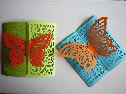 Ажурні листівки-метелики - домашній hand-made (листівки-метелики) Ажурні листівки-метелики - домашній hand-made