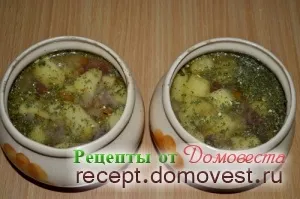 Баранина з картоплею в горщику - рецепти від домовеста (готування) Баранина з картоплею в горщику - рецепти від домовеста