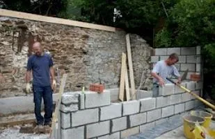 Блок пескоцементного властивості (блок) Блок пескоцементного властивості