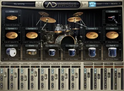 Addictive drums, vst барабани, драм машина, віртуальна барабанна установка, ♫