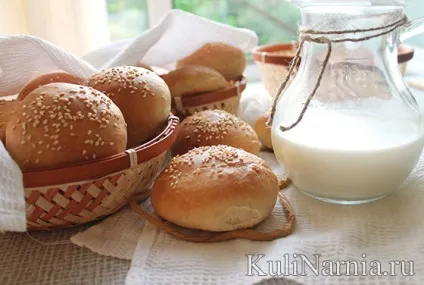Булочки для гамбургерів рецепт