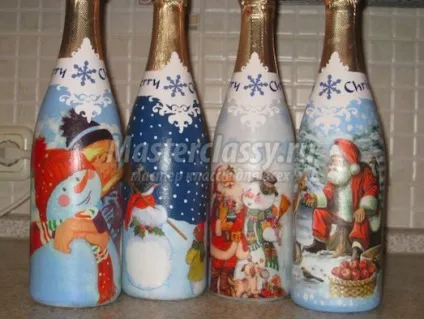 Пляшка шампанського на новий рік своїми руками (своїми) Пляшка шампанського на новий рік своїми руками
