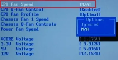 Cpu fan error press f1 що робити