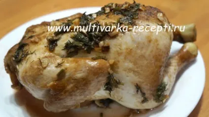 Курча в фользі в мультиварці
