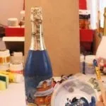 Декупаж на новий рік 2017 пляшки шампанського, свічки, тарілки (декупаж) Декупаж на новий рік 2017 пляшки шампанського, свічки, тарілки