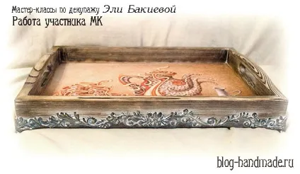 Декупаж підношення з дерева майстер клас - ідея для інтер'єру будинку (дерева) Декупаж підношення з дерева майстер клас - ідея для інтер'єру будинку