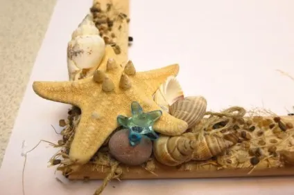 Декор фоторамки в морському стилі - ярмарок майстрів - ручна робота, handmade (черепашки морські) Декор фоторамки в морському стилі - ярмарок майстрів - ручна робота, handmade