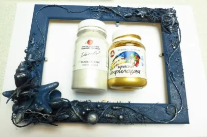 Декор фоторамки в морському стилі - ярмарок майстрів - ручна робота, handmade (рамка дерев'яна) Декор фоторамки в морському стилі - ярмарок майстрів - ручна робота, handmade