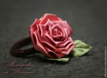 Робимо троянду в техніці канзаші - ярмарок майстрів - ручна робота, handmade (майстер-клас по квітам) Робимо троянду в техніці канзаші - ярмарок майстрів - ручна робота, handmade